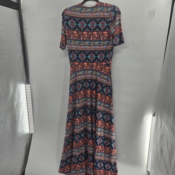 Agnes & Dora Boho Short Sleeved Maxi Dress Size Large - Picture 2 of 14